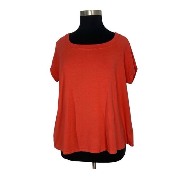 ModCloth 3X Watermelon Red Short Sleeve Top T-Shirt Retro 50s - Picture 7 of 7